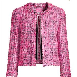 NWT Kate Spade tweed jacket (perfect peony)